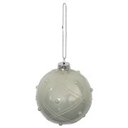 Украшение новогоднее Шар "Элегия", D 8 см, L8 W8 H8 см