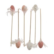 Изделие декоративное (вставка) "Яйцо пасхальное" (4*3), набор из 6-ти шт, L11 W5 H27 см