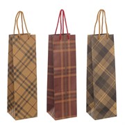 Пакет подарочный (бумага, плотность 170г/м2, блок 12шт), L11 W10 H36 см, 3в.