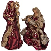 Набор из 2-х декоративных фигурок "Рождение Иисуса",  L21 W21 H39 см