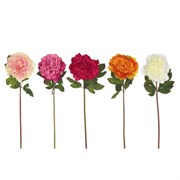 Цветок искусственный "Пион", L16 W16 H70 см, 5в.