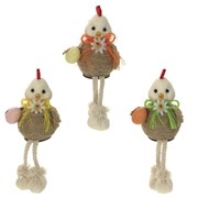 Фигурка декоративная "Цыпленок", L7 W6 H15 см, 3в.