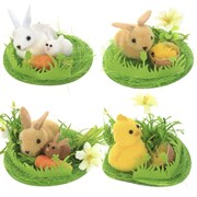 Изделие декоративное "Гнездо пасхальное", L9 W9 H6 см, 4в.