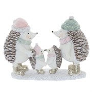 Фигурка декоративная "Ежики", L12 W4 H9 см