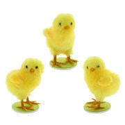 Фигурка декоративная "Цыпленок", L5,5 W5 H8 см, 3в.
