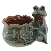 Кашпо "Лягушка", L17 W13 H14 см