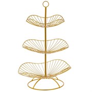 Ваза для фруктов 3-х ярусная, L31 W31 H47 см