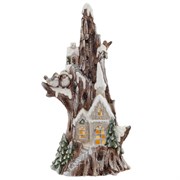 Фигурка декоративная "Домик" (подсветка, 3xAAA),  L41 W31 H74,5 см