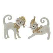 Фигурка декоративная "Кошка",  L13 W5,5 H14 см, 2в.