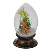 Фигурка декоративная в стекл.колбе "Тигр" (подсветка, 3xAG10),  L7 W7 H11,5 см