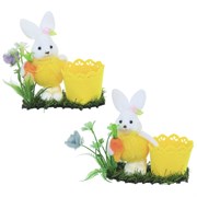 Подставка для яиц "Заяц", L15 W7 H14 см, 2в.