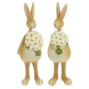 Фигурка декоративная "Заяц", L6 W6 H17 см, 2в.