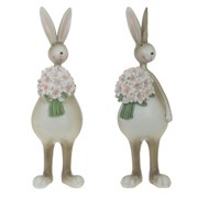 Фигурка декоративная "Заяц", L7 W7 H22 см, 2в.
