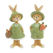 Фигурка декоративная "Заяц", L6 W4 H15 см, 2в.