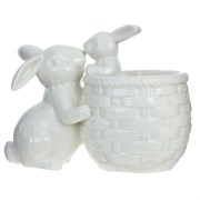 Конфетница "Зайцы", L18 W12 H14 см