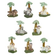 Фигурка декоративная "Заяц", L6 W6 H6,5 см, 8в.