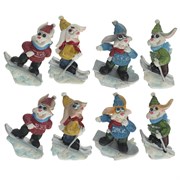 Фигурка декоративная "Заяц", L6,5 W4 H9 см, 8в.