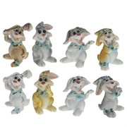 Фигурка декоративная "Заяц", L5 W4 H5,5 см, 8в.