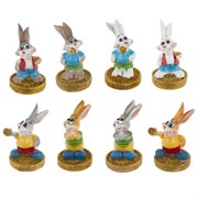 Фигурка декоративная "Заяц", L4,5 W4,5 H6 см, 8в.