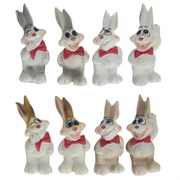 Фигурка декоративная "Заяц", L3 W3 H6 см, 8в.