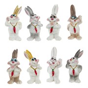 Фигурка декоративная "Заяц", L3,5 W3 H7,5 см, 8в.