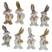 Фигурка декоративная "Заяц", L3,5 W4 H8 см, 8в.