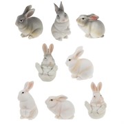 Фигурка декоративная "Заяц", L4,5 W4,5 H7,5 см, 8в.