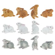 Фигурка декоративная "Заяц", L5 W3 H3,5 см, 12в.