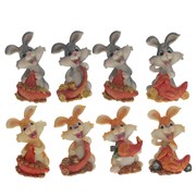 Фигурка декоративная "Заяц", L5 W4 H6 см, 8в.