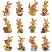 Фигурка декоративная "Заяц", L5 W3,5 H8 см, 12в.