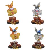 Фигурка декоративная "Заяц", L6 W5,5 H10 см, 4в.