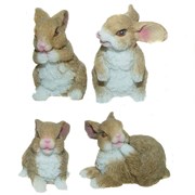 Декоративная фигурка "Заяц", L5 W4 H5 см, 4в.