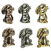 Фигурка декоративная "Заяц", L5 W4,5 H6 см, 6в.