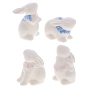 Фигурка декоративная "Заяц", L5 W3 H5 см, 4в.