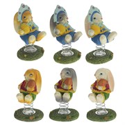 Фигурка декоративная "Заяц", L6 W6 H10 см, 6в.