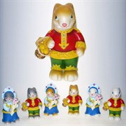 Фигурка декоративная "Заяц", L8 W6 H11 см, 6в.