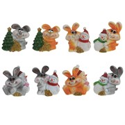 Копилка "Заяц", L11 W7 H10 см, 8в.