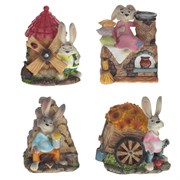 Копилка "Заяц", L11 W8 H10 см, 4в.