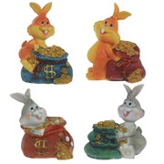 Копилка "Заяц", L8,5 W8 H11 см, 4в.