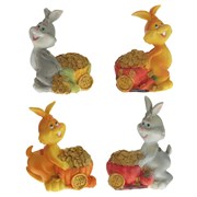 Копилка "Заяц", L9 W5,5 H11 см, 4в.