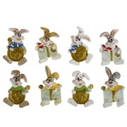 Магнит "Заяц", L5 W3 H6 см, 8в.