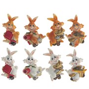 Магнит "Заяц", L5,5 W2 H7,5 см, 8в.