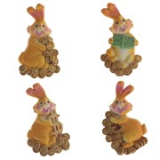 Изделие декоративное с магнитом «Заяц», L4 W1 H7 см, 4в.