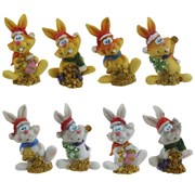 Фигурка декоративная "Заяц", L5 W4 H6,5 см, 8в.