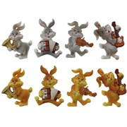 Магнит "Заяц", L6 W1,5 H6,5 см, 8в.