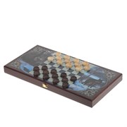 Игра настольная 2 в 1 "Стая" (нарды, шашки), L50 W25 H4 см