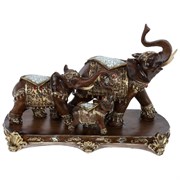 Фигурка декоративная "Слоны", L32 W13,5 H25 см