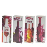 Пакет подарочный (бумага, плотность 210г/м2, блок 12шт), L12 W9 H35 см, 4в.