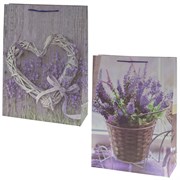 Пакет подарочный (бумага, плотность 210г/м2, блок 12шт), L50 W18 H72 см, 2в.