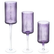 Подсвечник, набор из 3-х шт, L12 W12 H50 см